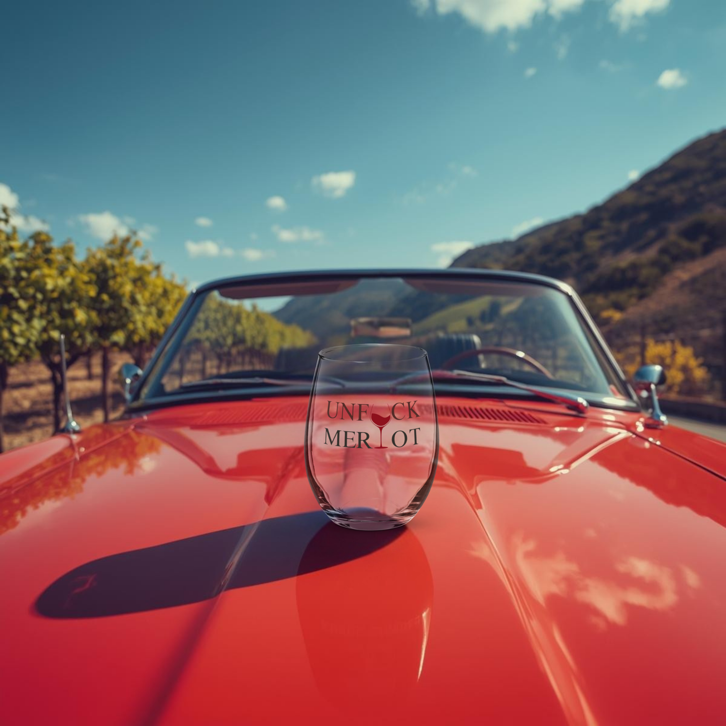 The "Styrofoam Cup" Stemless Wine Glass