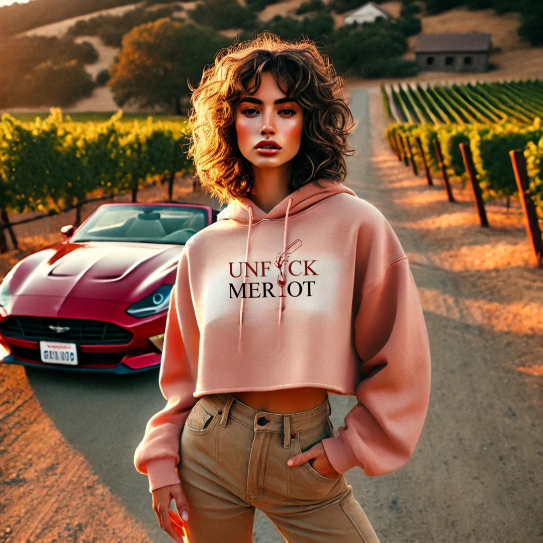 Rebel Vine Crop Hoodie