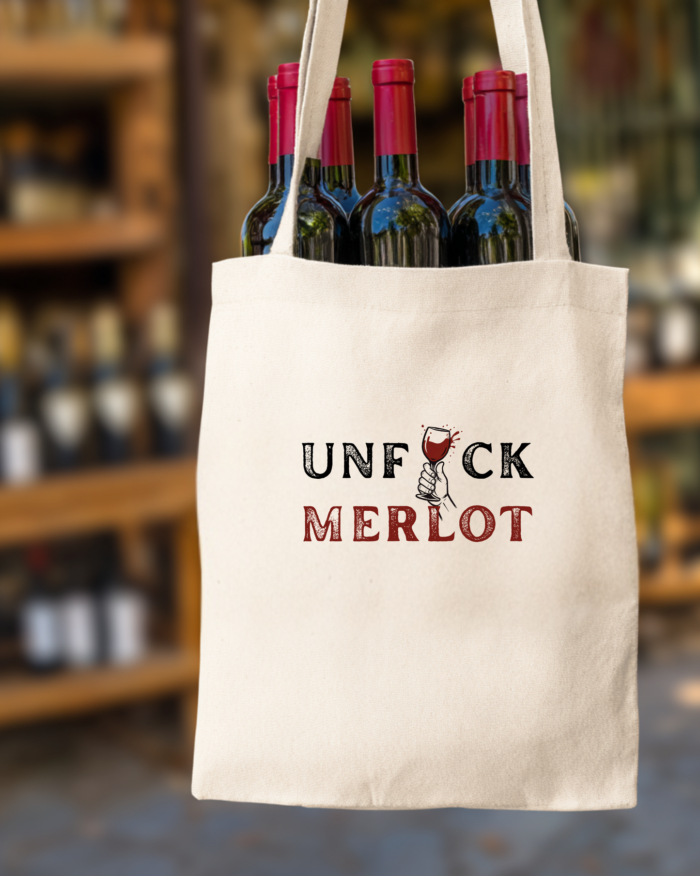 Wine Smuggler's Eco Tote Bag