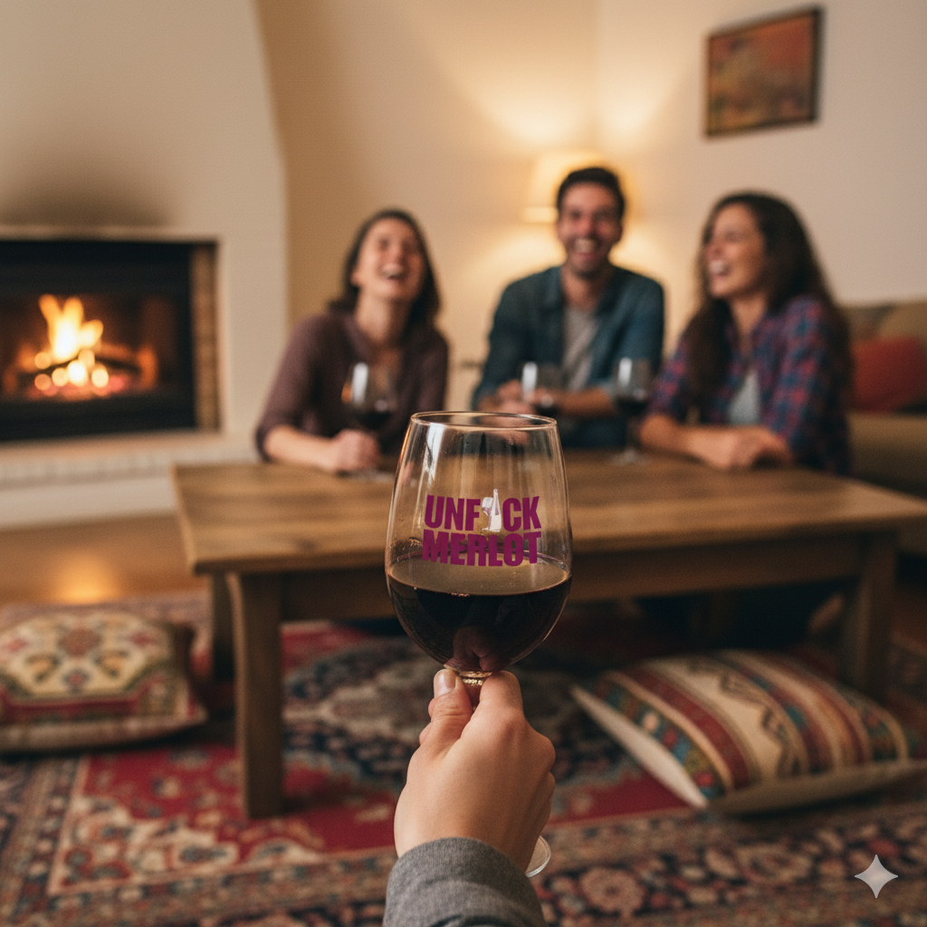 Rebel Pour Glass: Stemless in Pink