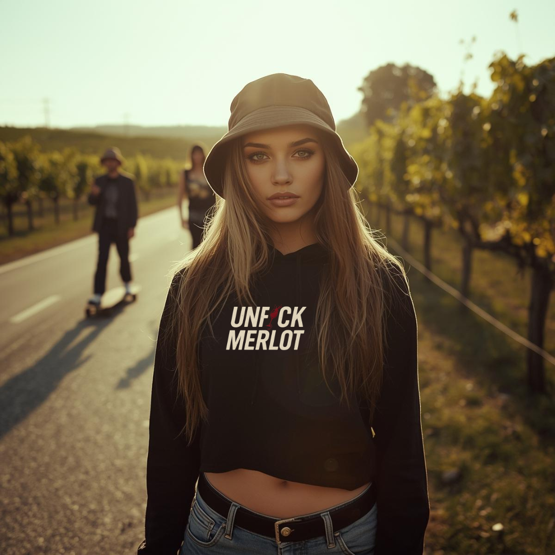 Rebel Vine Crop Hoodie