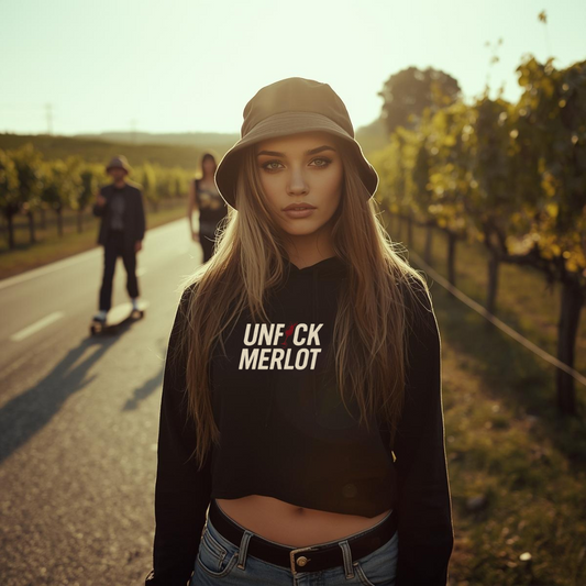 Rebel Vine Crop Hoodie