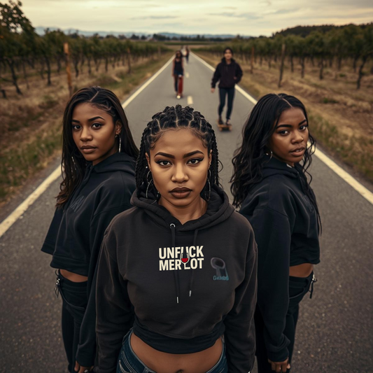 Rebel Vine Crop Hoodie