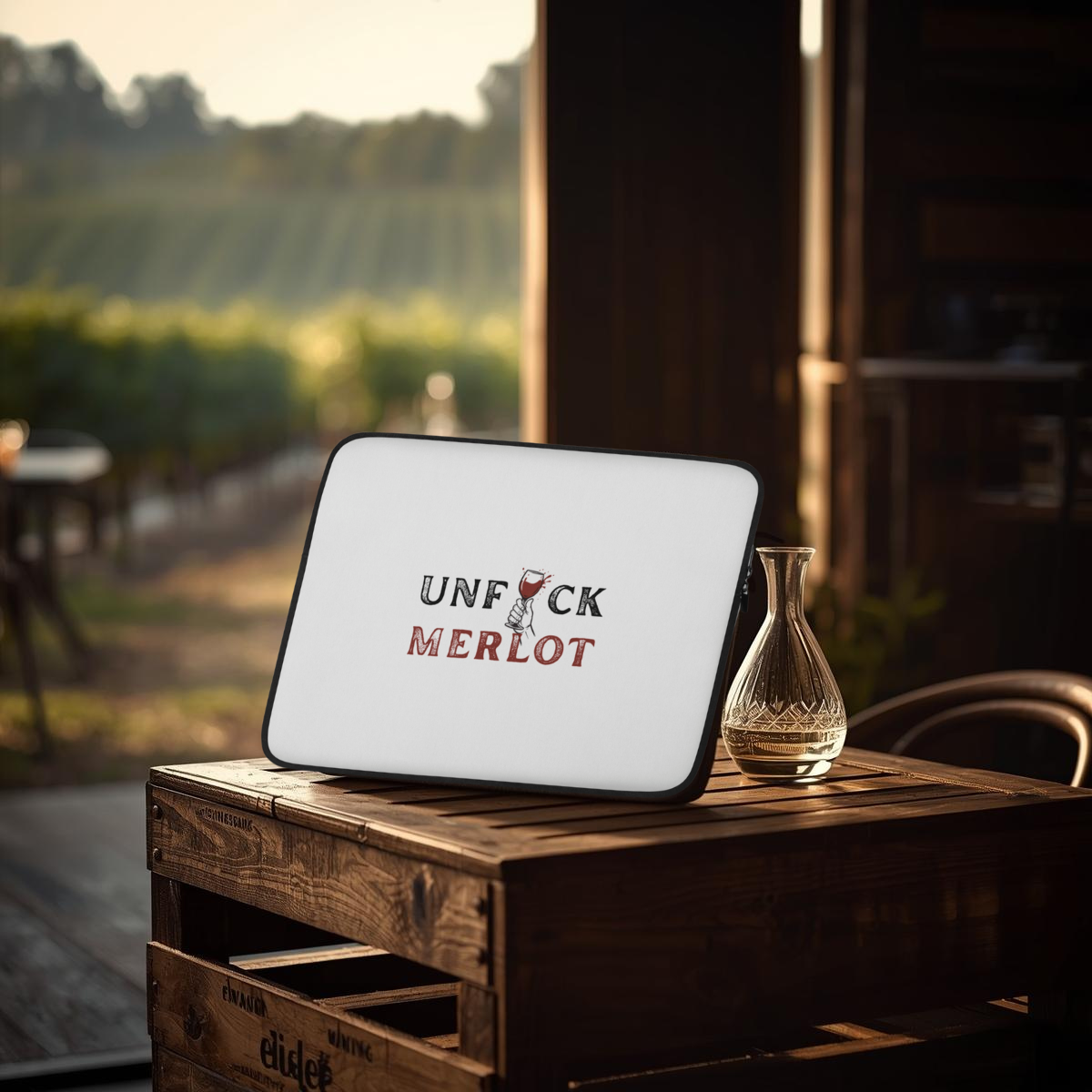 Merlot & Chill Laptop Sleeve